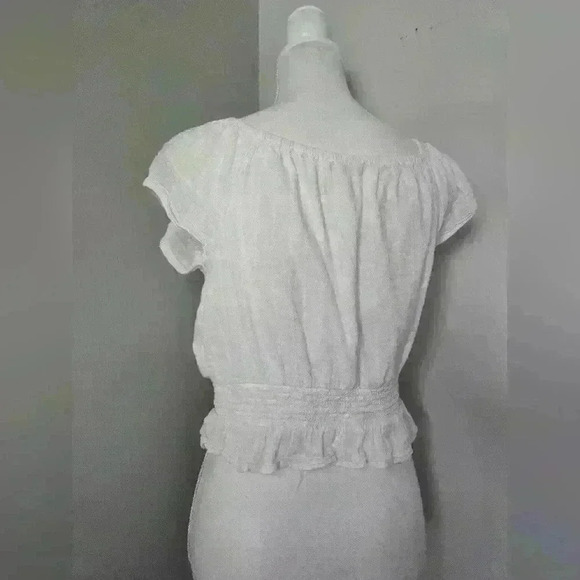 American Eagle Outfitters White Blouse - Picture 7 of 8